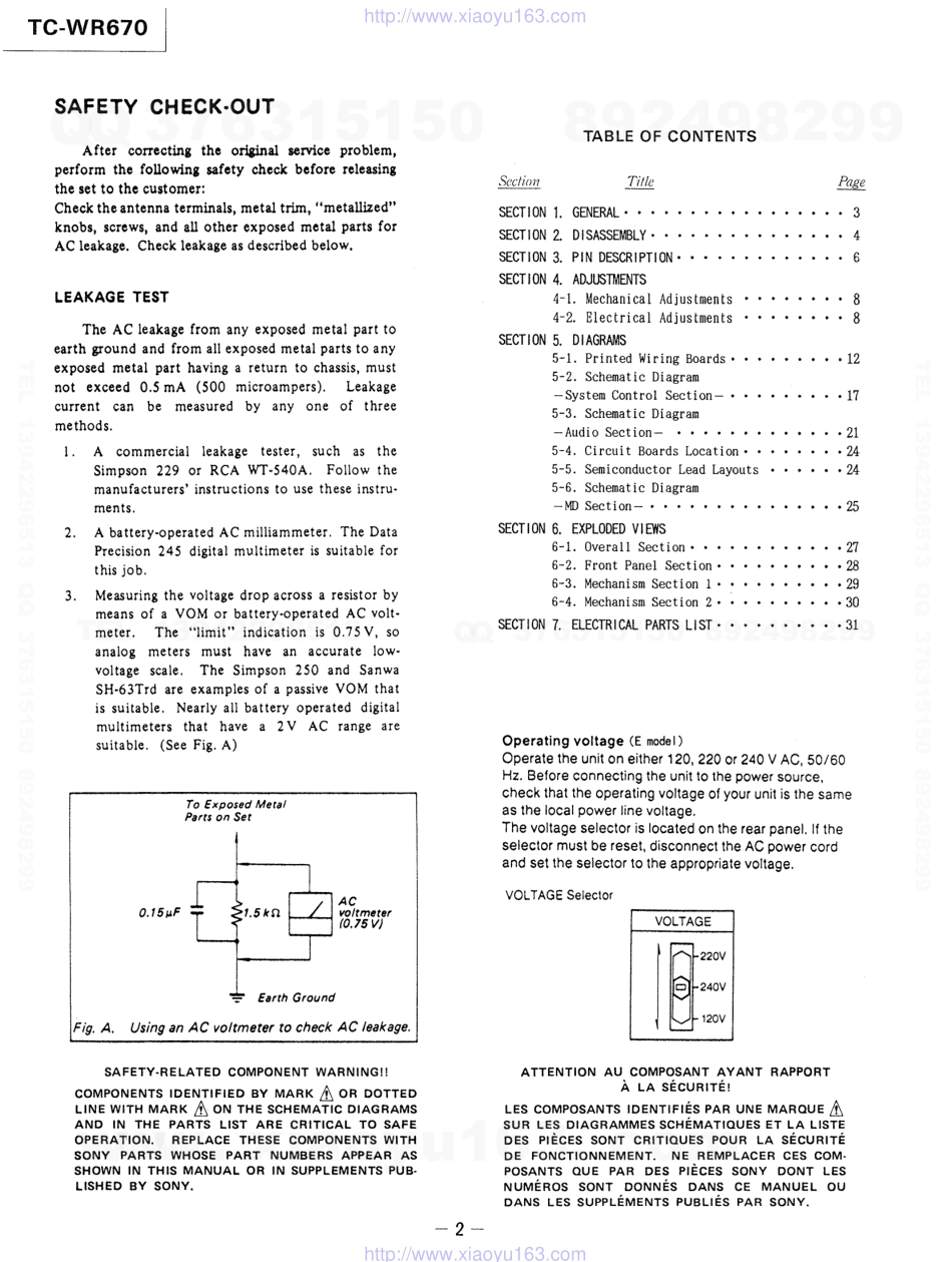 索尼SONY TC-WR670电路图.pdf_第2页