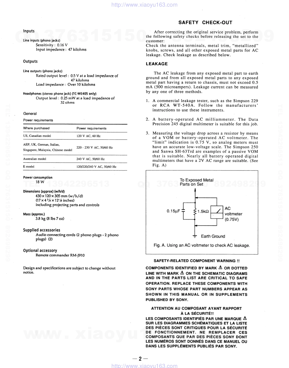 索尼SONY TC-WR661电路图.pdf_第2页