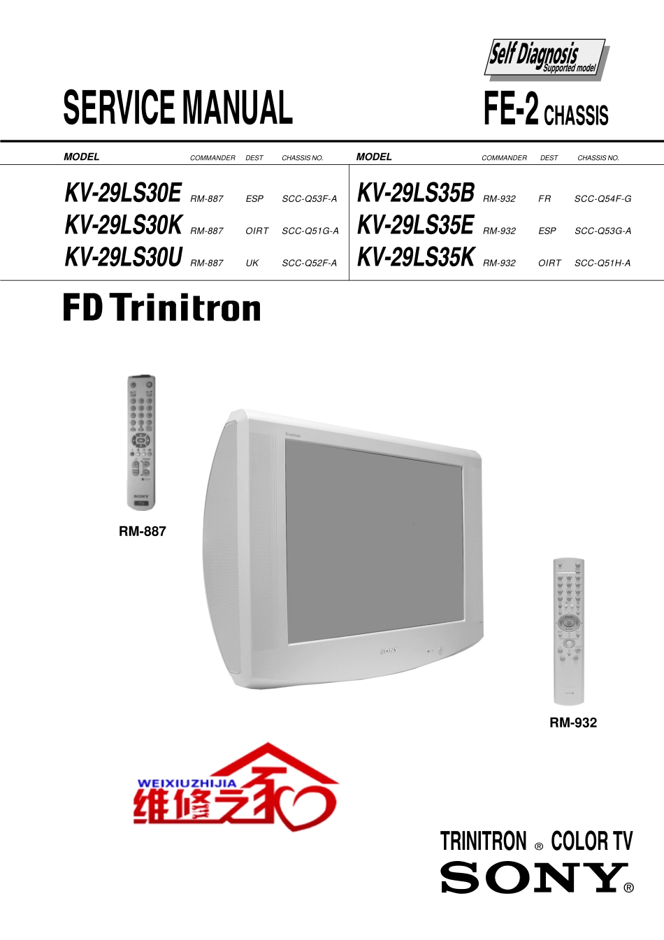 索尼KV-29LS30U彩电维修手册和原理图.pdf_第1页