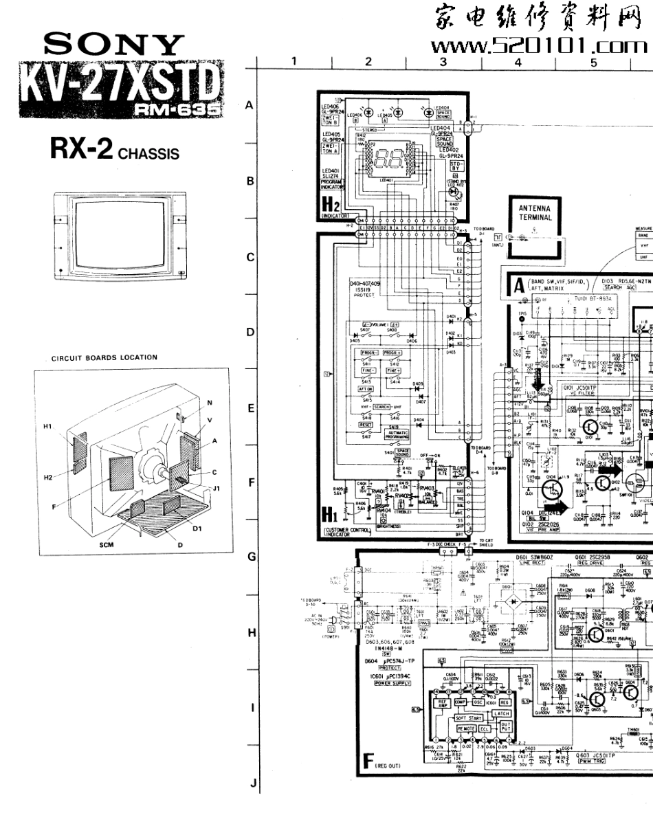 索尼KV-27XSTD彩电原理图_索尼KV-27XSTD.pdf_第1页