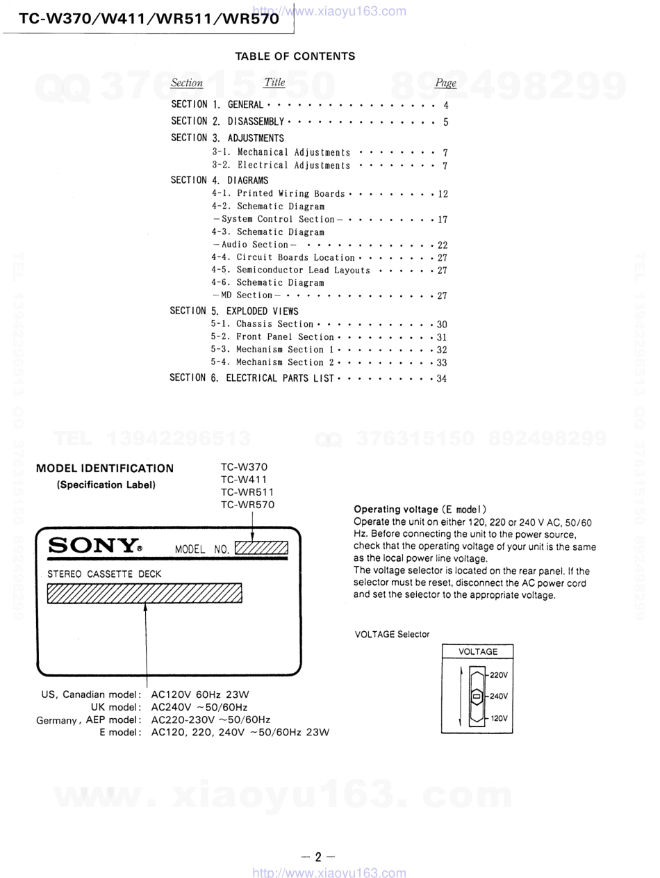 索尼SONY TC-WR570电路图.pdf_第2页