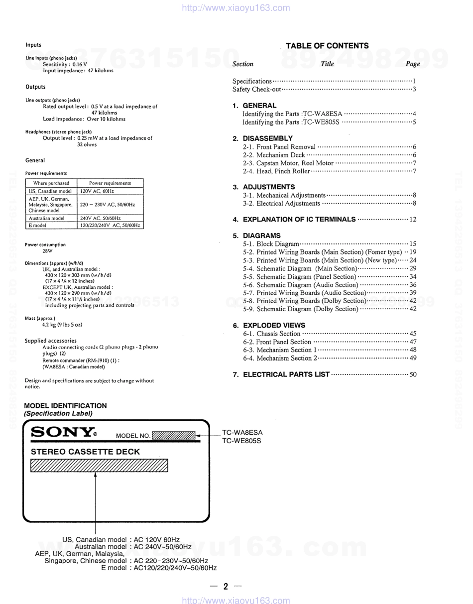 索尼SONY TC-WE805S电路图.pdf_第2页