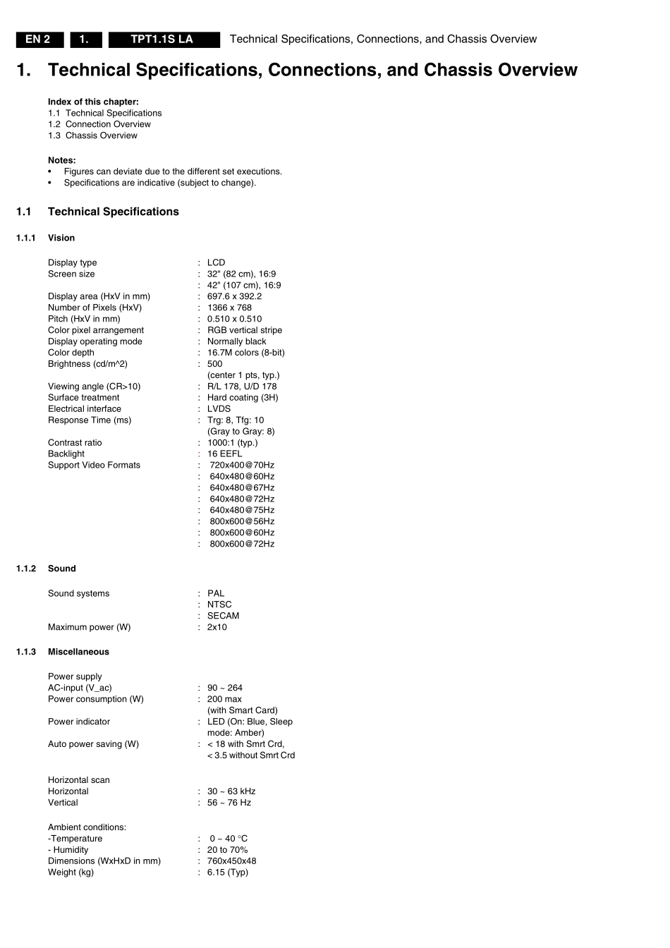 飞利浦32PFL3403D液晶电视（TPT1.1S LA机芯）维修手册_32PFL3403D_TPT1.1S LA.pdf_第2页