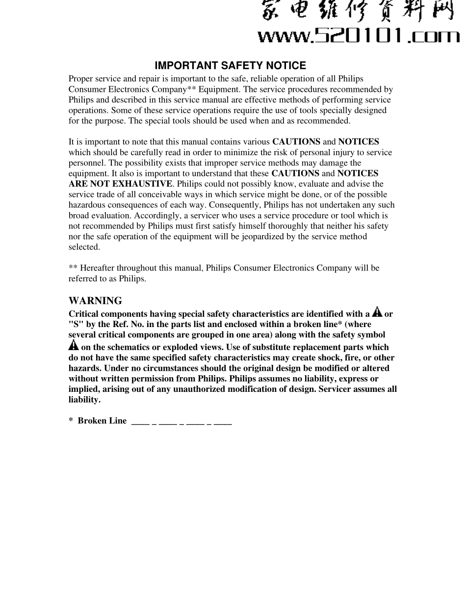 飞利浦29PT6441彩电维修手册_飞利浦29PT6441.pdf_第2页