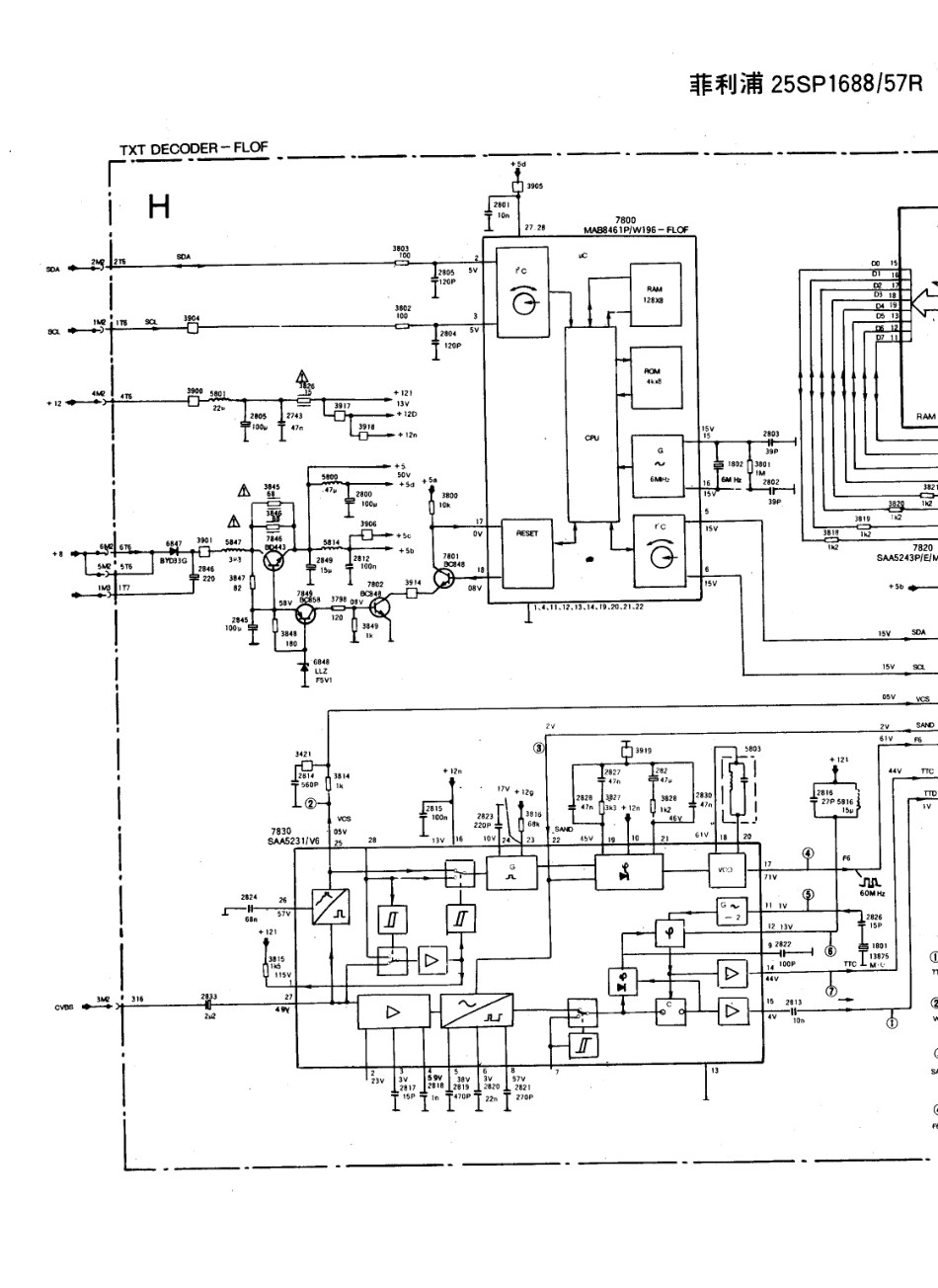 飞利浦25SP1688-57R彩电电路原理图_飞利浦  25SP1688-57R(27).pdf_第1页