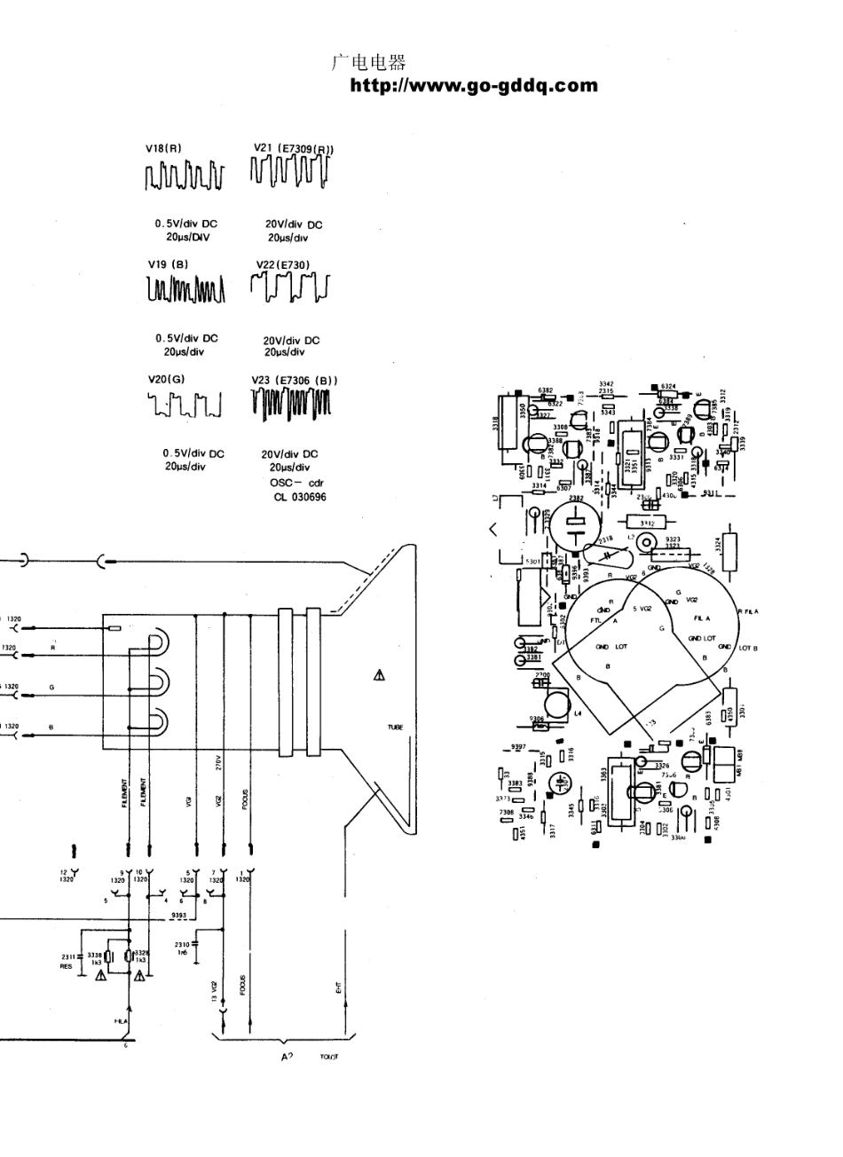 飞利浦25PT438S-93S彩电电路原理图_飞利浦  25PT438A-93S（25V7）、25PT448A-93R（25V8）、25PT468A-57R、25PT548A-93S(20).pdf_第1页