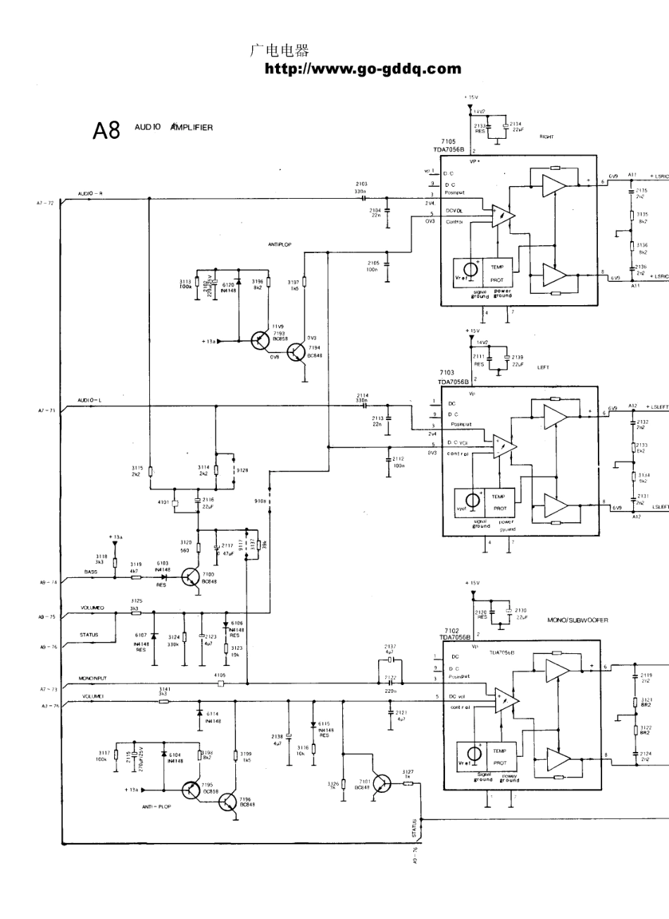 飞利浦25PT438S-93S彩电电路原理图_飞利浦  25PT438A-93S（25V7）、25PT448A-93R（25V8）、25PT468A-57R、25PT548A-93S(15).pdf_第1页