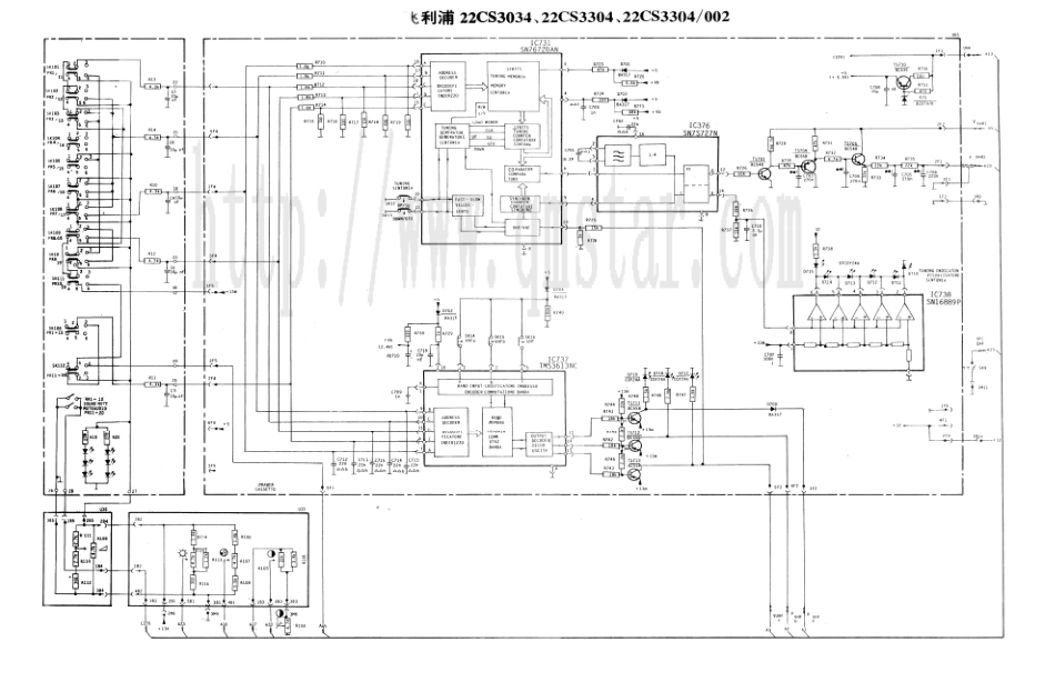 飞利浦22SC3034彩电电路原理图_22SC3034.pdf_第1页