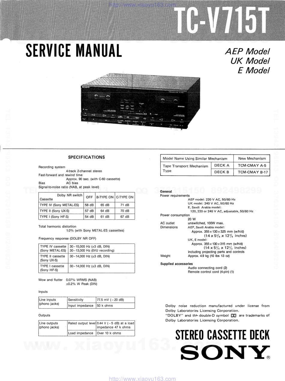 索尼SONY TC-V715T电路图.pdf_第1页