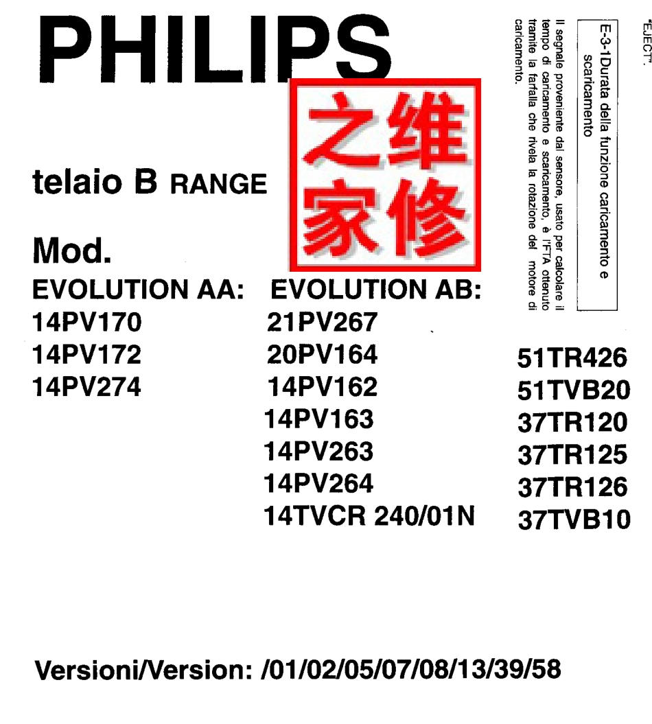 飞利浦14PV263维修手册（英文）_飞利浦-14PV263-英文维修手册.pdf_第1页