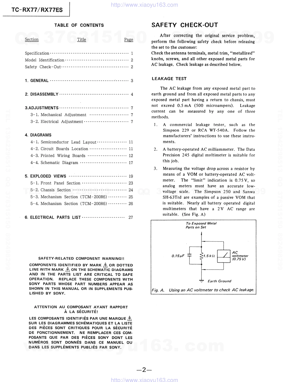 索尼SONY TC-RX77ES电路图.pdf_第2页