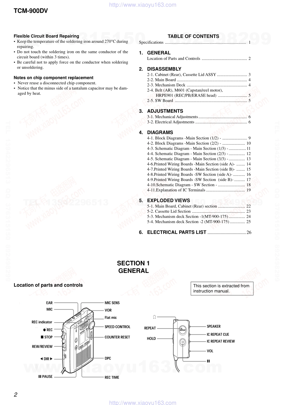 索尼SONY TCM-900DV电路图.pdf_第2页