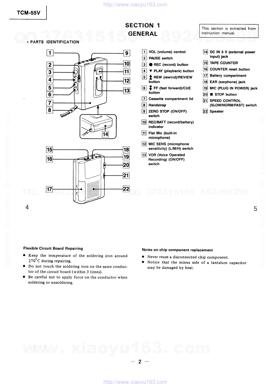 索尼SONY TCM-55V电路图.pdf_第2页