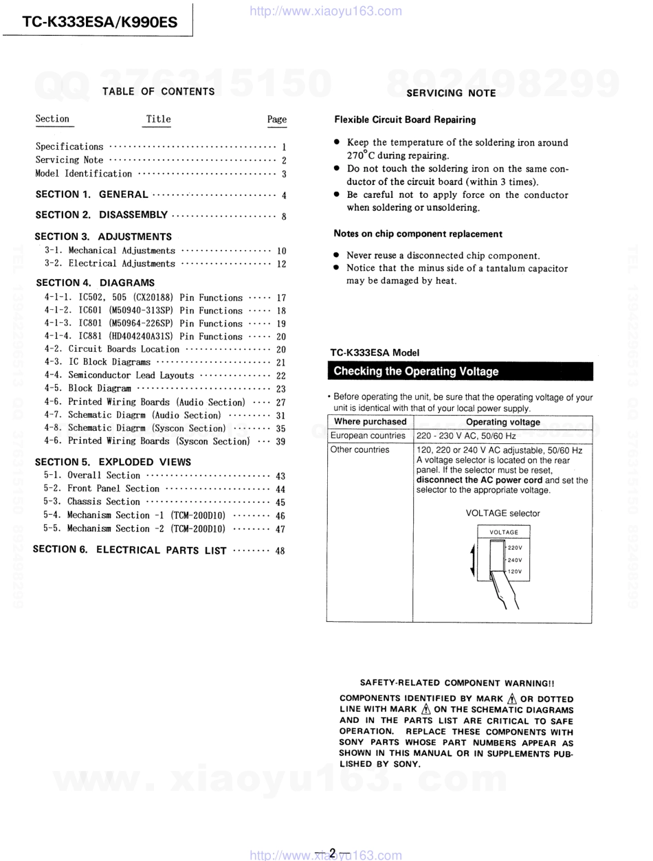 索尼SONY TC-K990ES电路图.pdf_第2页