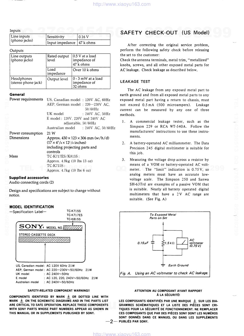 索尼SONY TC-K815S电路图.pdf_第2页