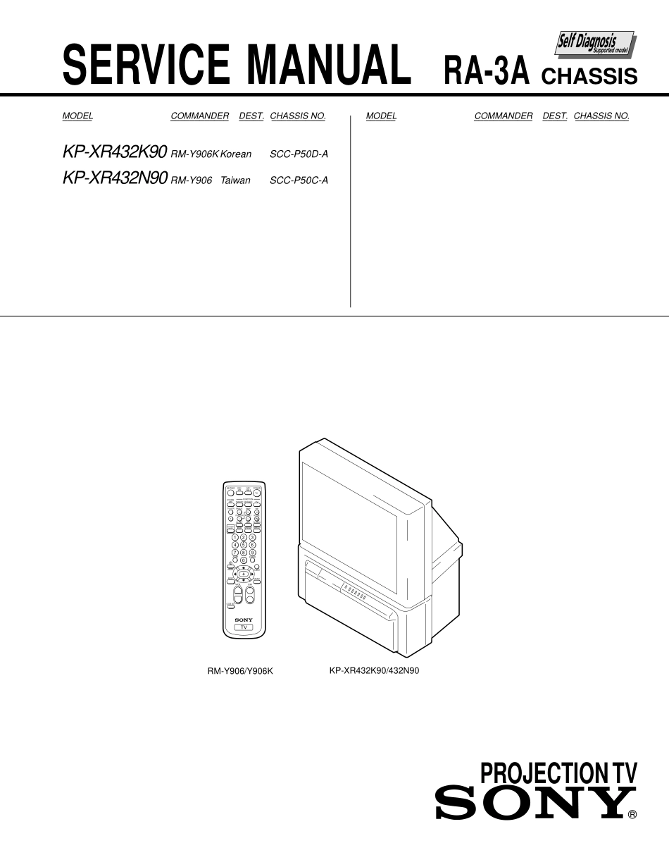 索尼KP-XR432K90背投电视维修手册_索尼KP-XR432K90.pdf_第1页