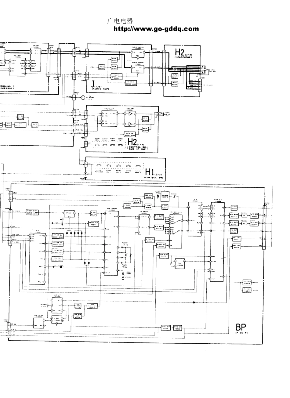 索尼KPR-S53MH1背投电视原理图_索尼  KPR-S46MH1、KPR-S53MH1(50).pdf_第1页