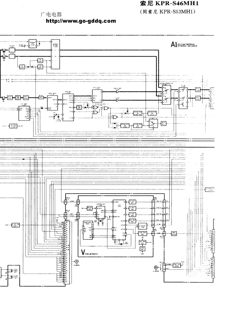 索尼KPR-S53MH1背投电视原理图_索尼  KPR-S46MH1、KPR-S53MH1(48).pdf_第1页