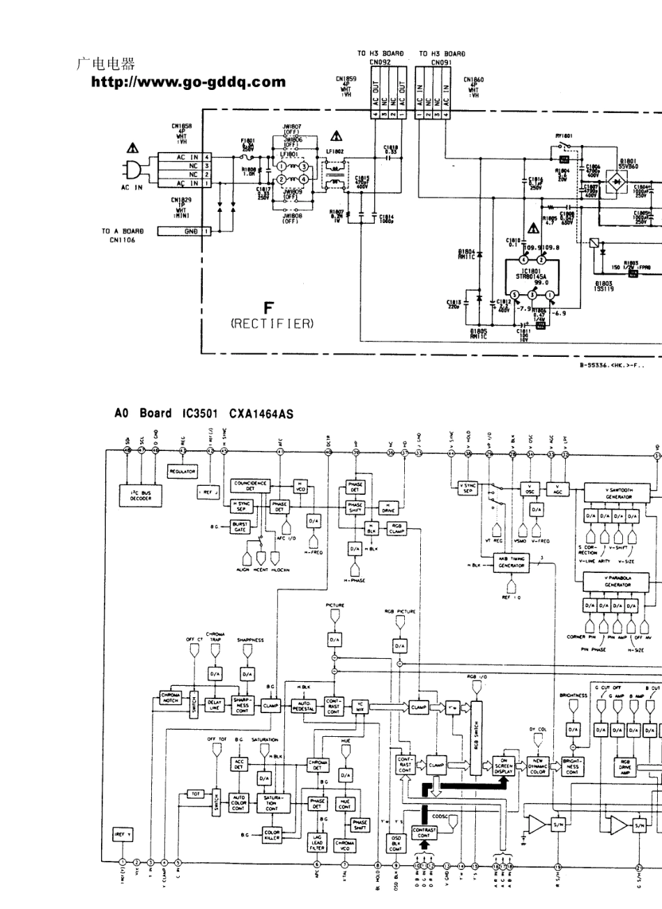 索尼KPR-S53MH1背投电视原理图_索尼  KPR-S46MH1、KPR-S53MH1(13).pdf_第1页