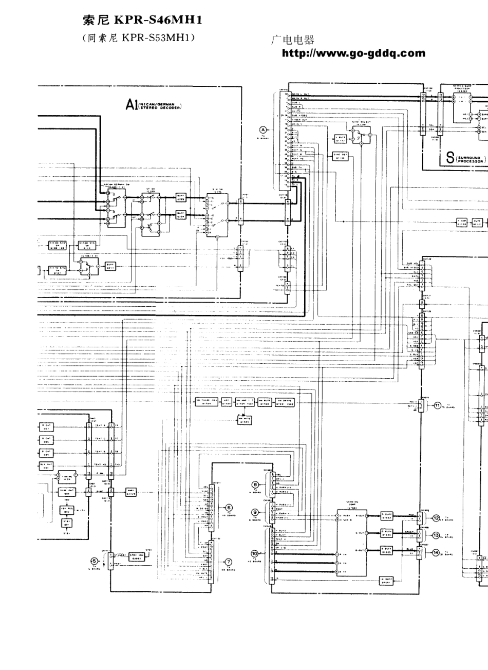 索尼KPR-S46MH1背投电视原理图_索尼  KPR-S46MH1、KPR-S53MH1(49).pdf_第1页