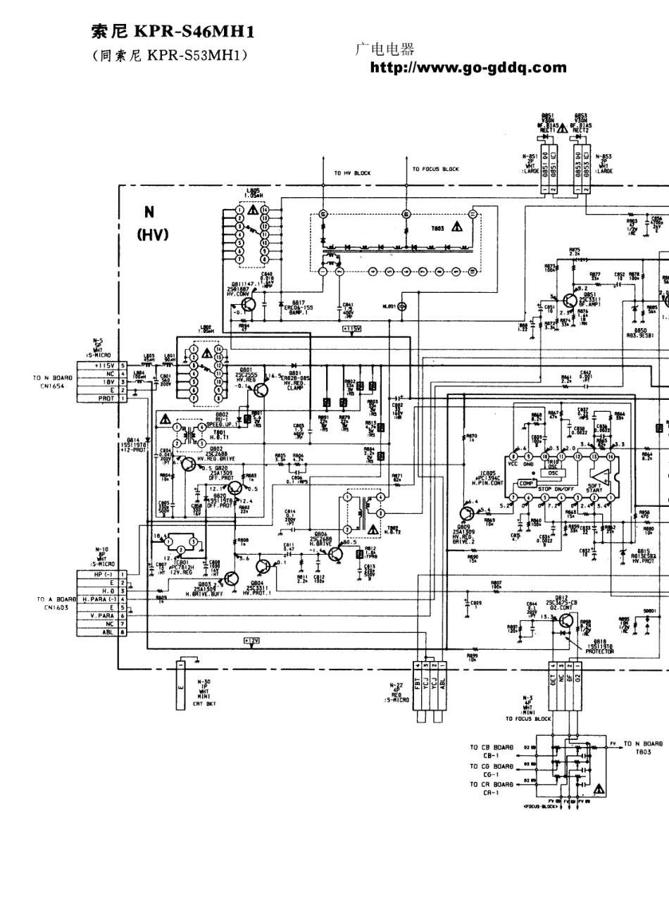 索尼KPR-S46MH1背投电视原理图_索尼  KPR-S46MH1、KPR-S53MH1(41).pdf_第1页