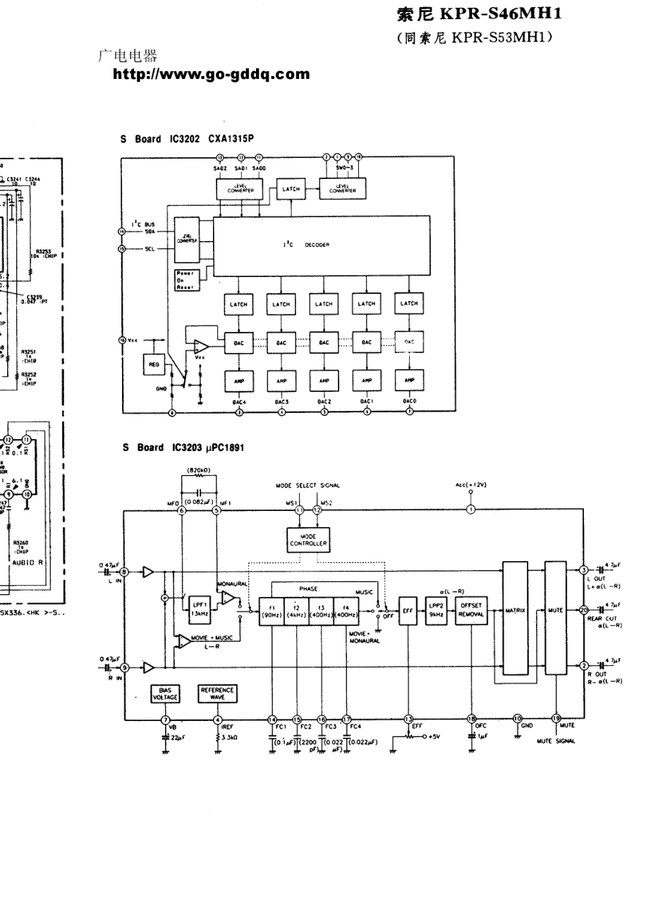 索尼KPR-S46MH1背投电视原理图_索尼  KPR-S46MH1、KPR-S53MH1(40).pdf_第1页