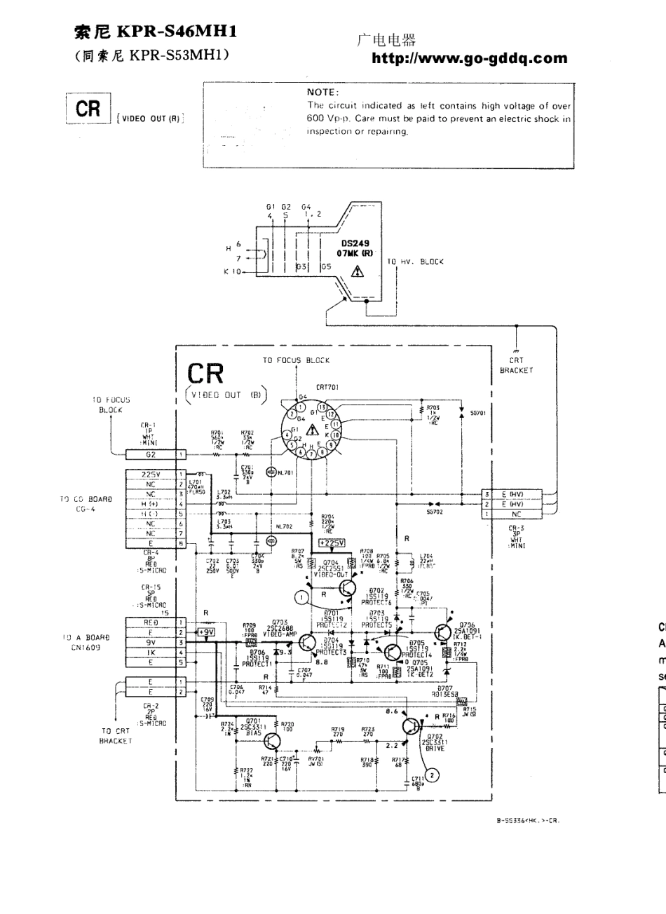 索尼KPR-S46MH1背投电视原理图_索尼  KPR-S46MH1、KPR-S53MH1(29).pdf_第1页