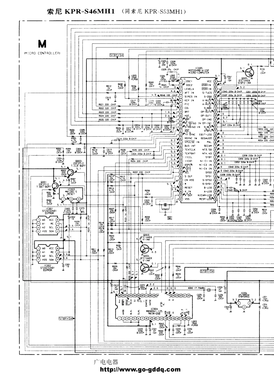 索尼KPR-S46MH1背投电视原理图_索尼  KPR-S46MH1、KPR-S53MH1(21).pdf_第1页