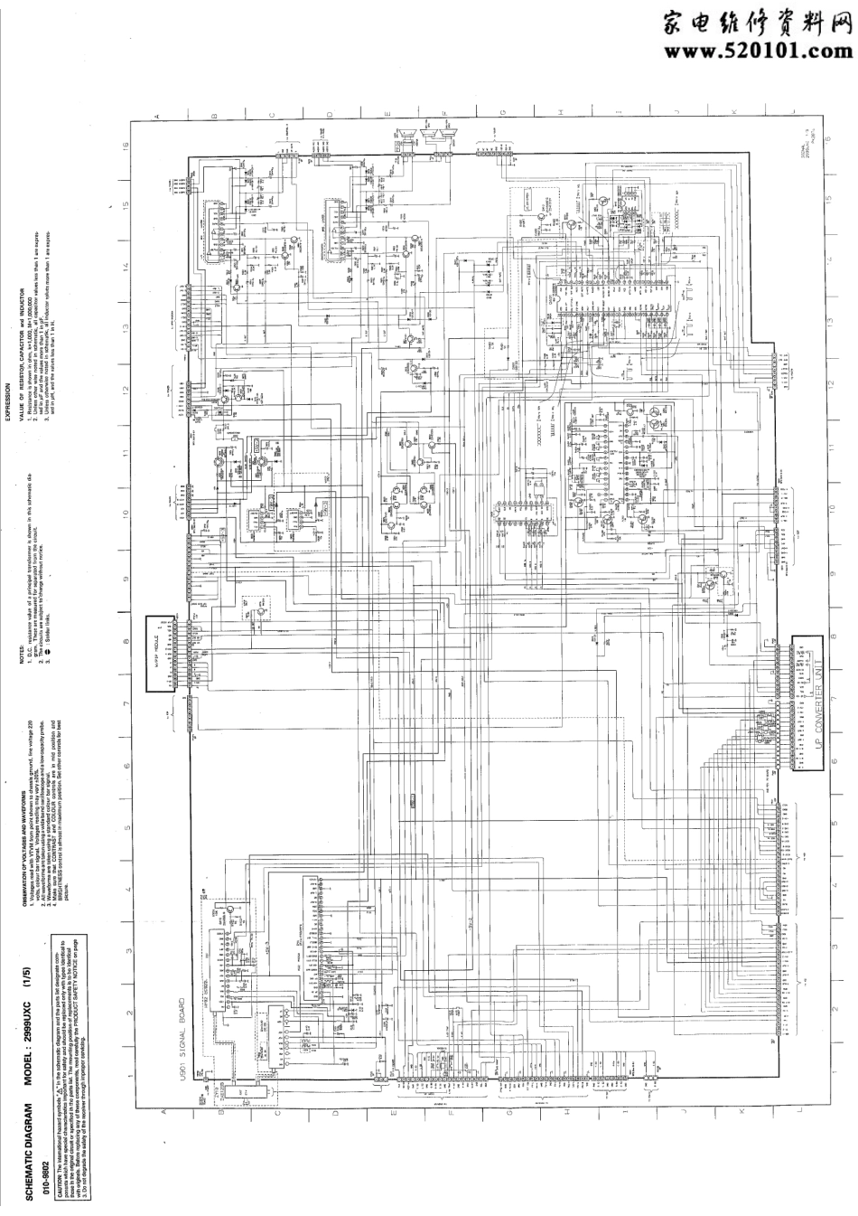 东芝2999UXC彩电电路原理图_东芝彩电2999UXC.pdf_第1页