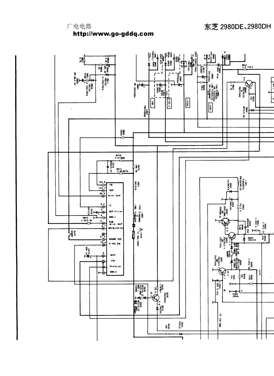 东芝2980DH彩电电路原理图_东芝  2980DE、2980DH(03).pdf_第1页