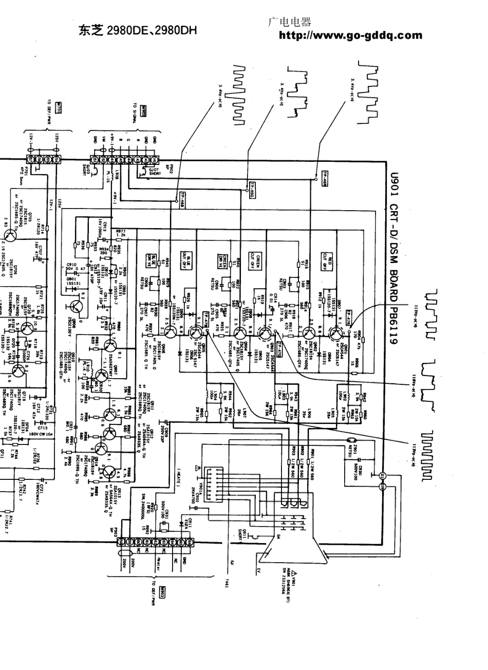 东芝2980DE彩电电路原理图_东芝  2980DE、2980DH(20).pdf_第1页