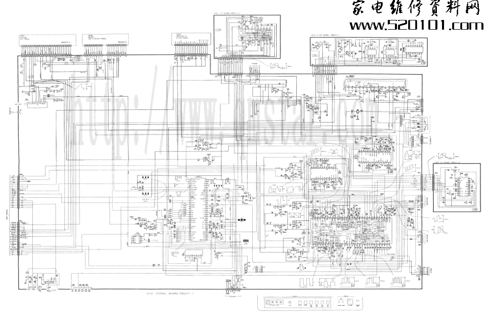 东芝2979UH彩电原理图_东芝2979UH电视机图纸.pdf_第1页