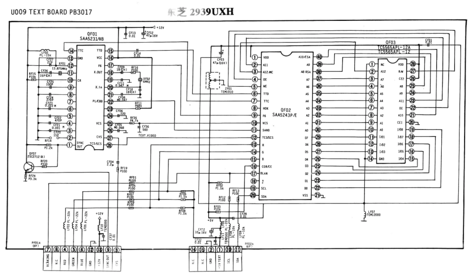 东芝2939UXH彩电原理图_2939UXH-2.pdf_第1页