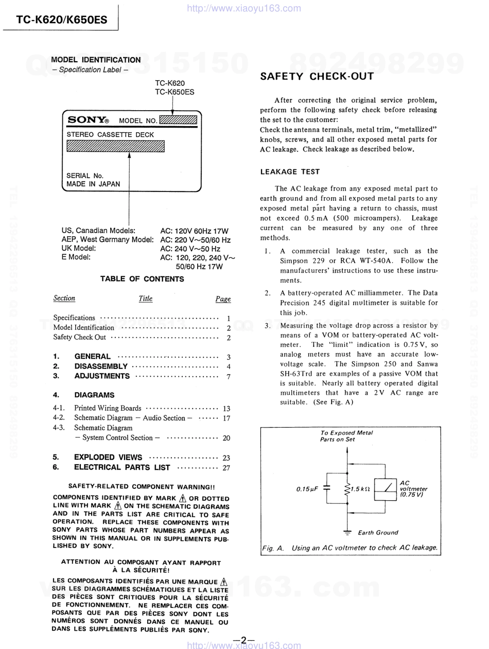 索尼SONY TC-K650ES电路图.pdf_第2页