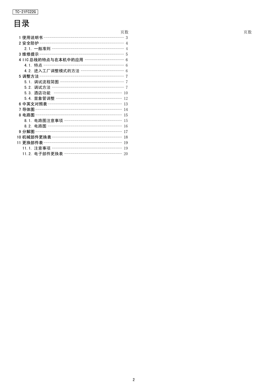 松下TC-21FC22G彩电维修手册_松下TC-21FC22G.pdf_第2页