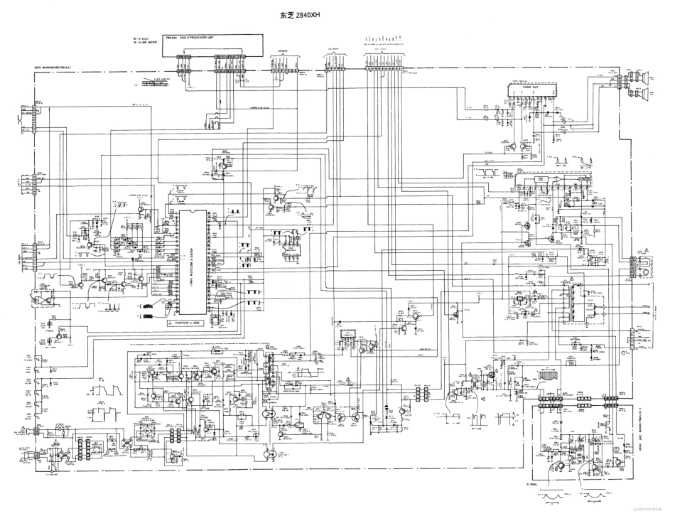 东芝2840XH彩电原理图_东芝2840XH.pdf_第1页