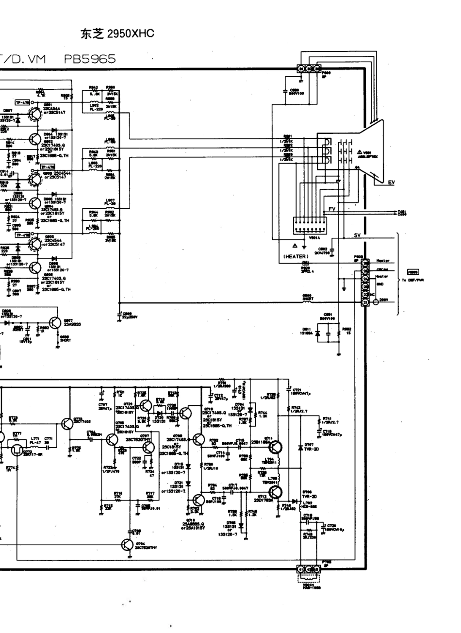 东芝2550XP彩电电路原理图_东芝  2950XHC(02).pdf_第1页