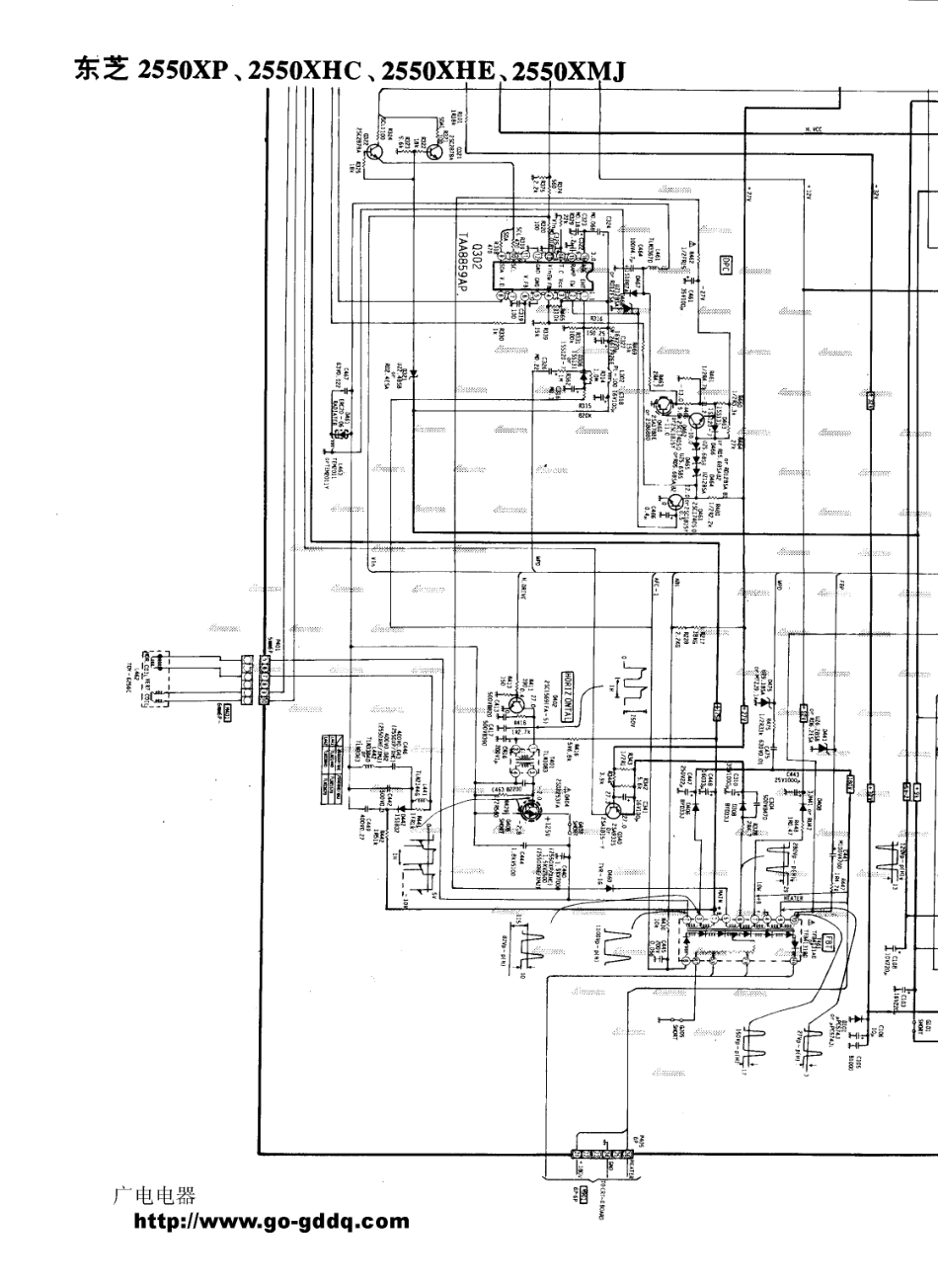 东芝2540XP彩电电路原理图_东芝  2550XP、2550XHC、2550XHE、2550XMJ(09).pdf_第1页