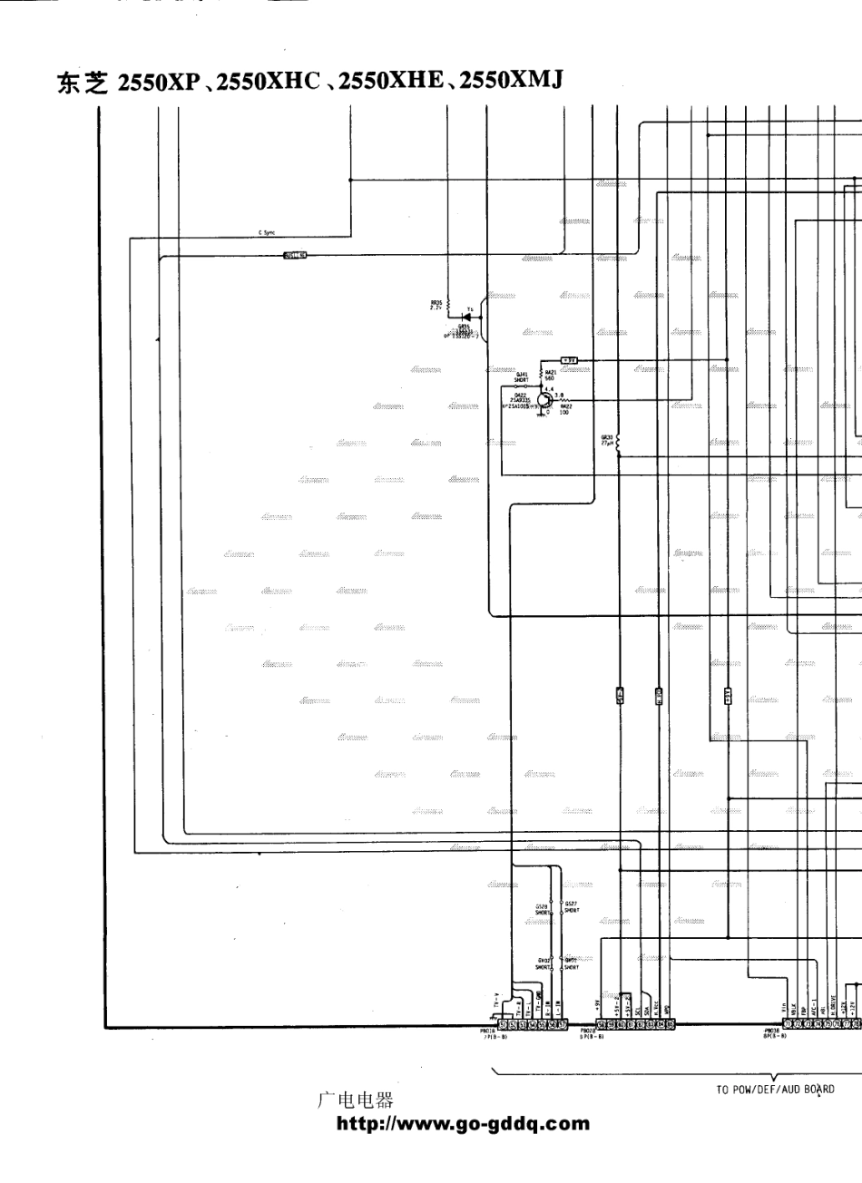 东芝2540XP彩电电路原理图_东芝  2550XP、2550XHC、2550XHE、2550XMJ(05).pdf_第1页