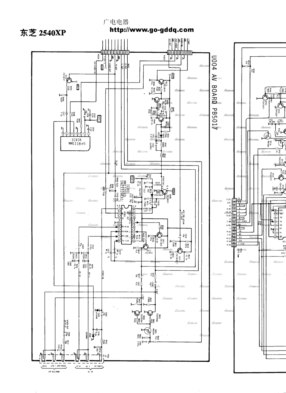 东芝2540XP彩电电路原理图_东芝  2540XP(13).pdf_第1页