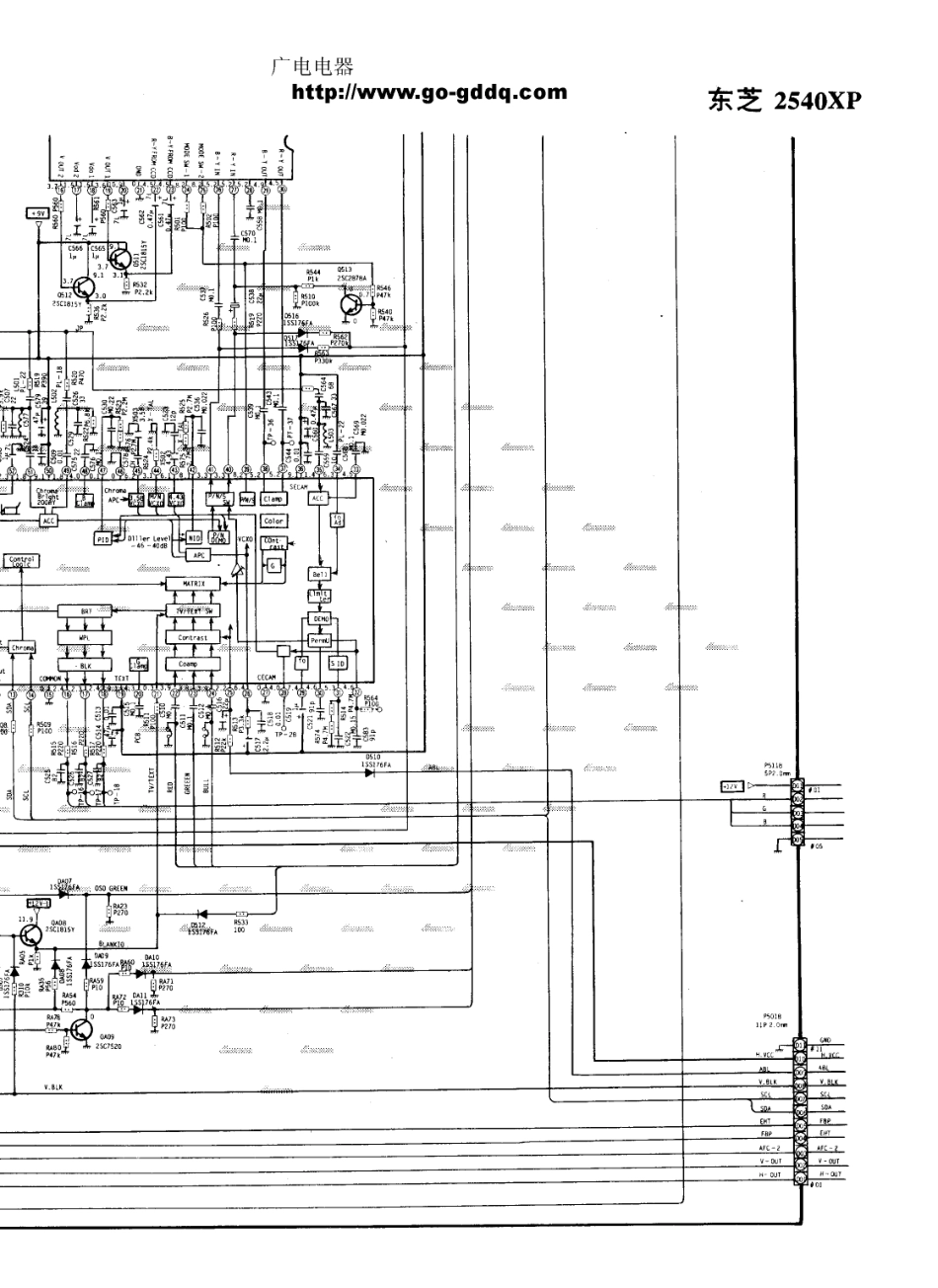 东芝2540XP彩电电路原理图_东芝  2540XP(12).pdf_第1页