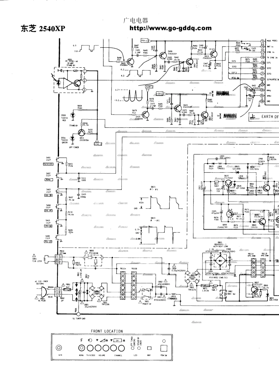 东芝2540XP彩电电路原理图_东芝  2540XP(05).pdf_第1页