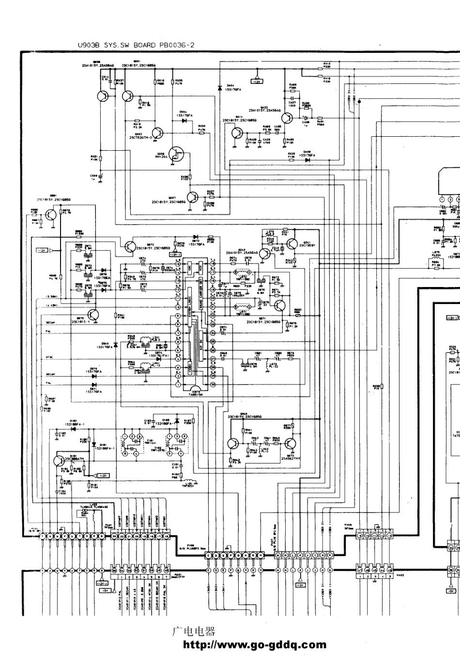 东芝2506XH彩电电路原理图_东芝  2506XH(01).pdf_第1页