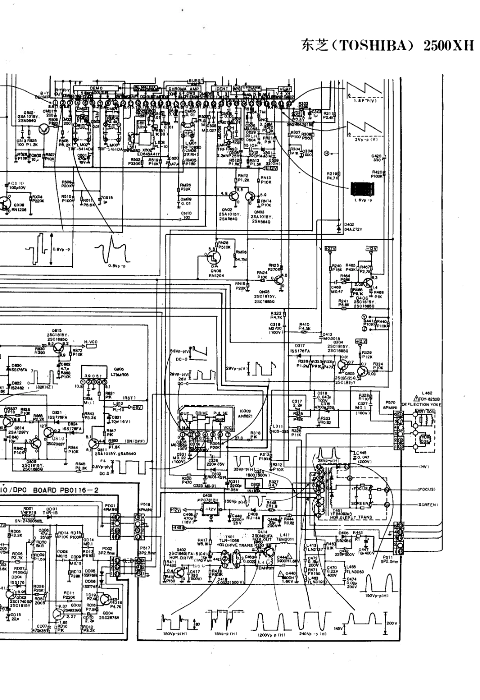 东芝2500XH彩电电路原理图_东芝  2500XH(08).pdf_第1页