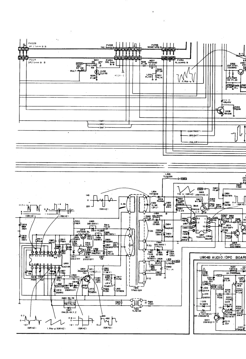 东芝2500XH彩电电路原理图_东芝  2500XH(07).pdf_第1页