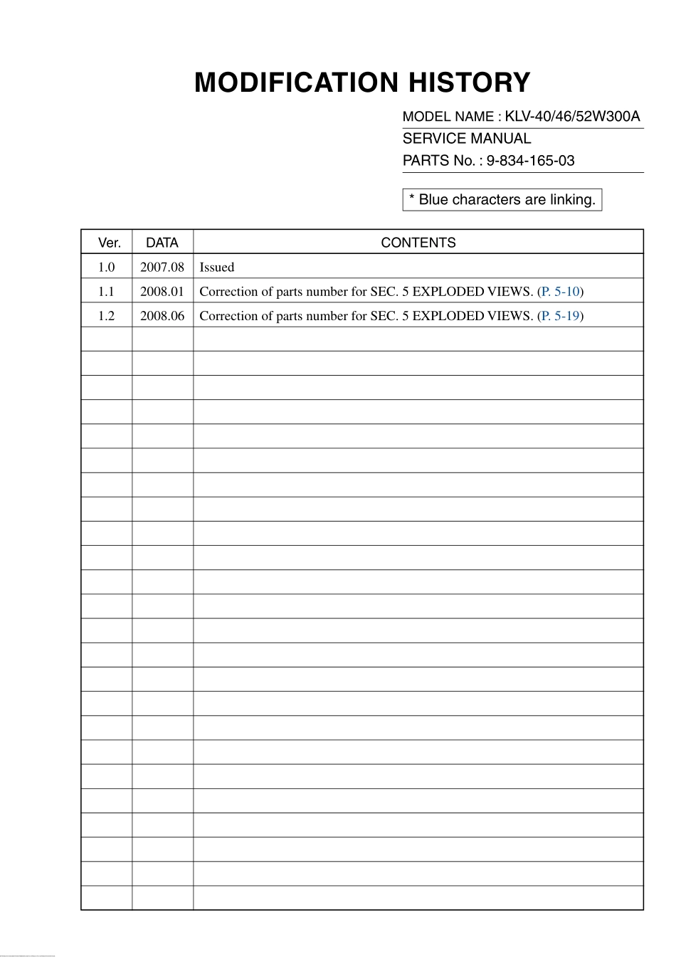 索尼KLV-52W300A液晶电视维修手册.pdf_第1页