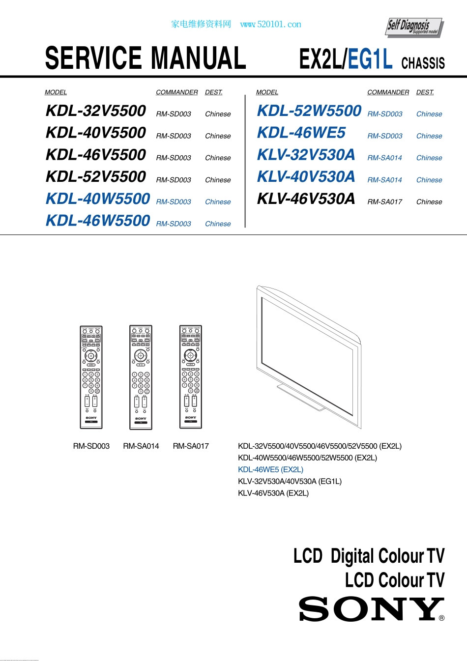 索尼KLV-46V530A液晶电视维修手册.pdf_第2页