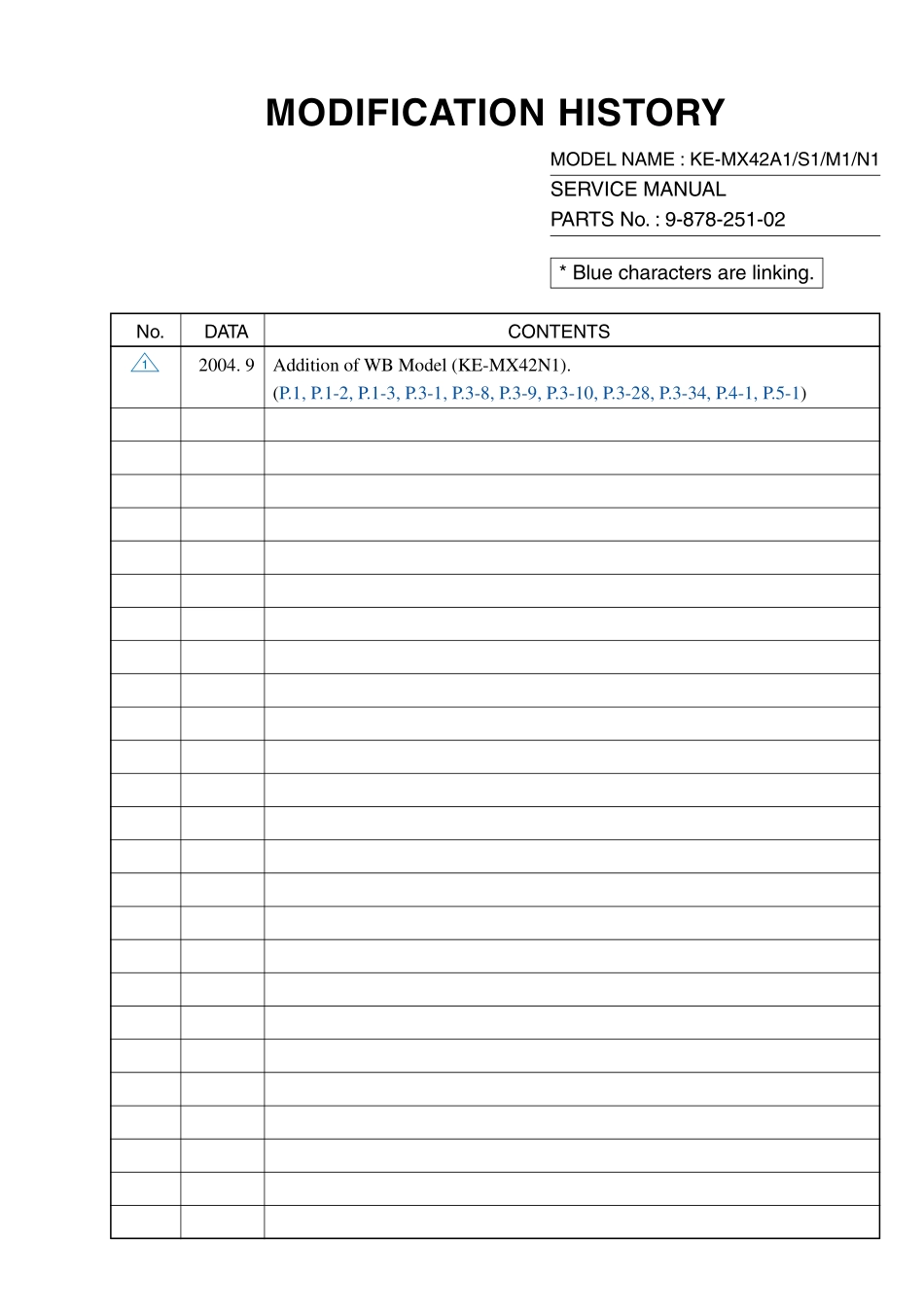 索尼KE-MX42S1彩电维修手册和原理图_索尼KE-MX42N1.pdf_第1页