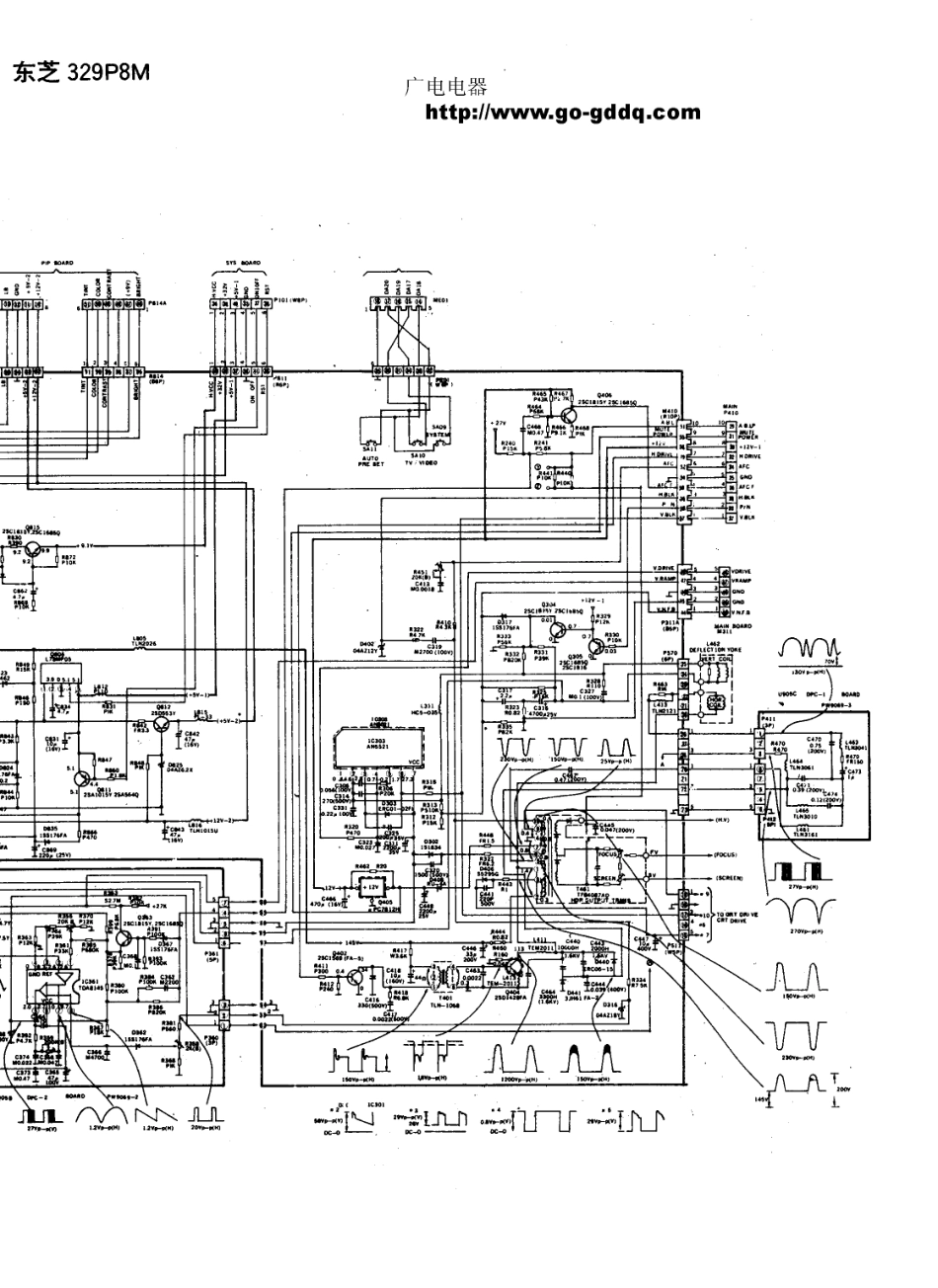 东芝329PSM彩电原理图_东芝  329PSM(10).pdf_第1页