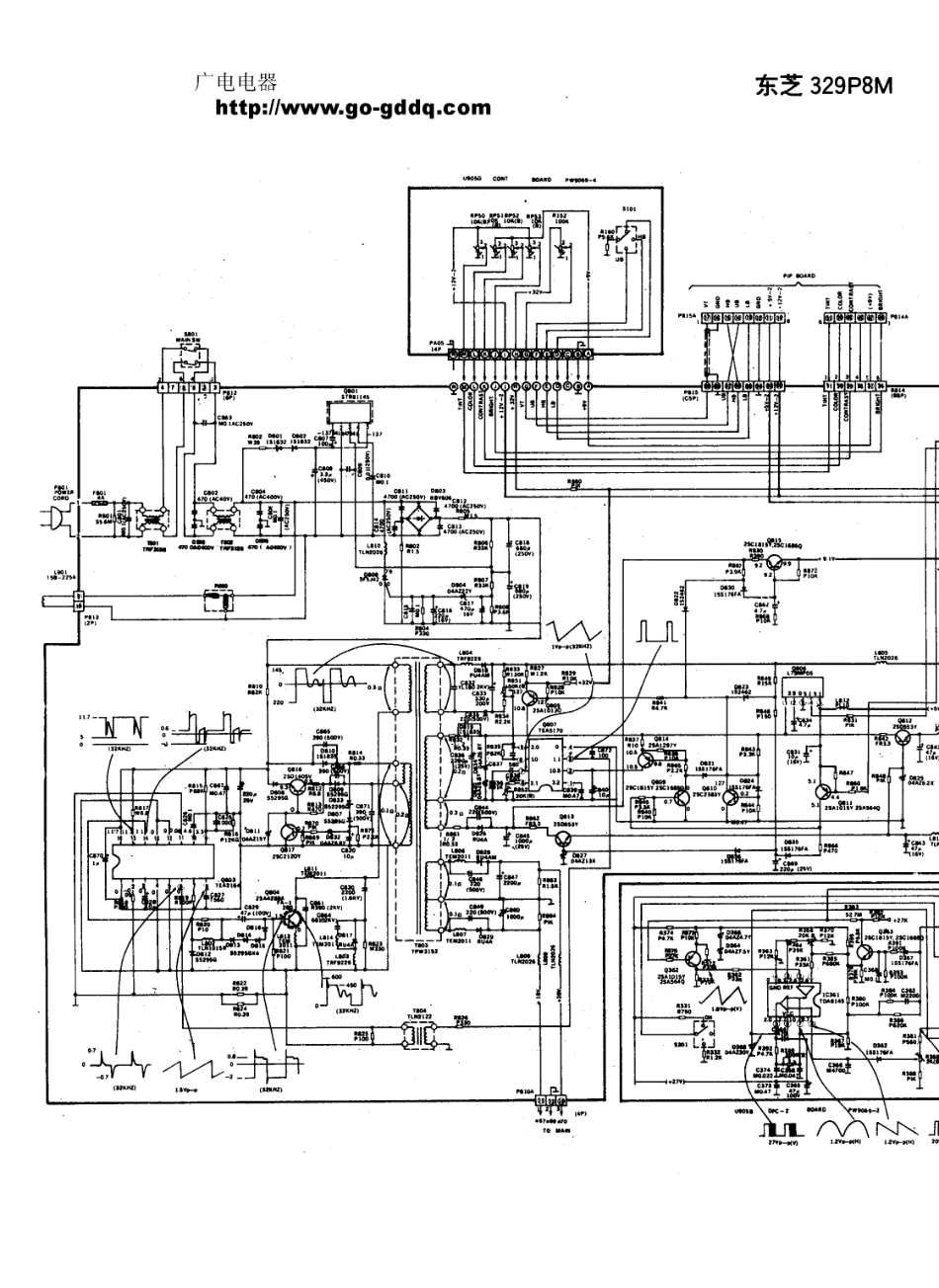 东芝329PSM彩电原理图_东芝  329PSM(09).pdf_第1页